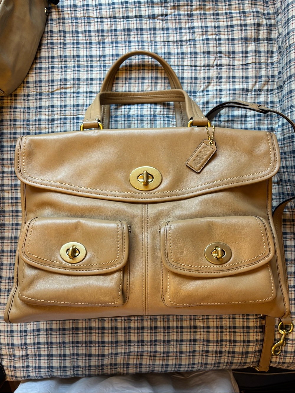 Coach Hamptons Legacy Breif with Turnlock Hardware (12980)
